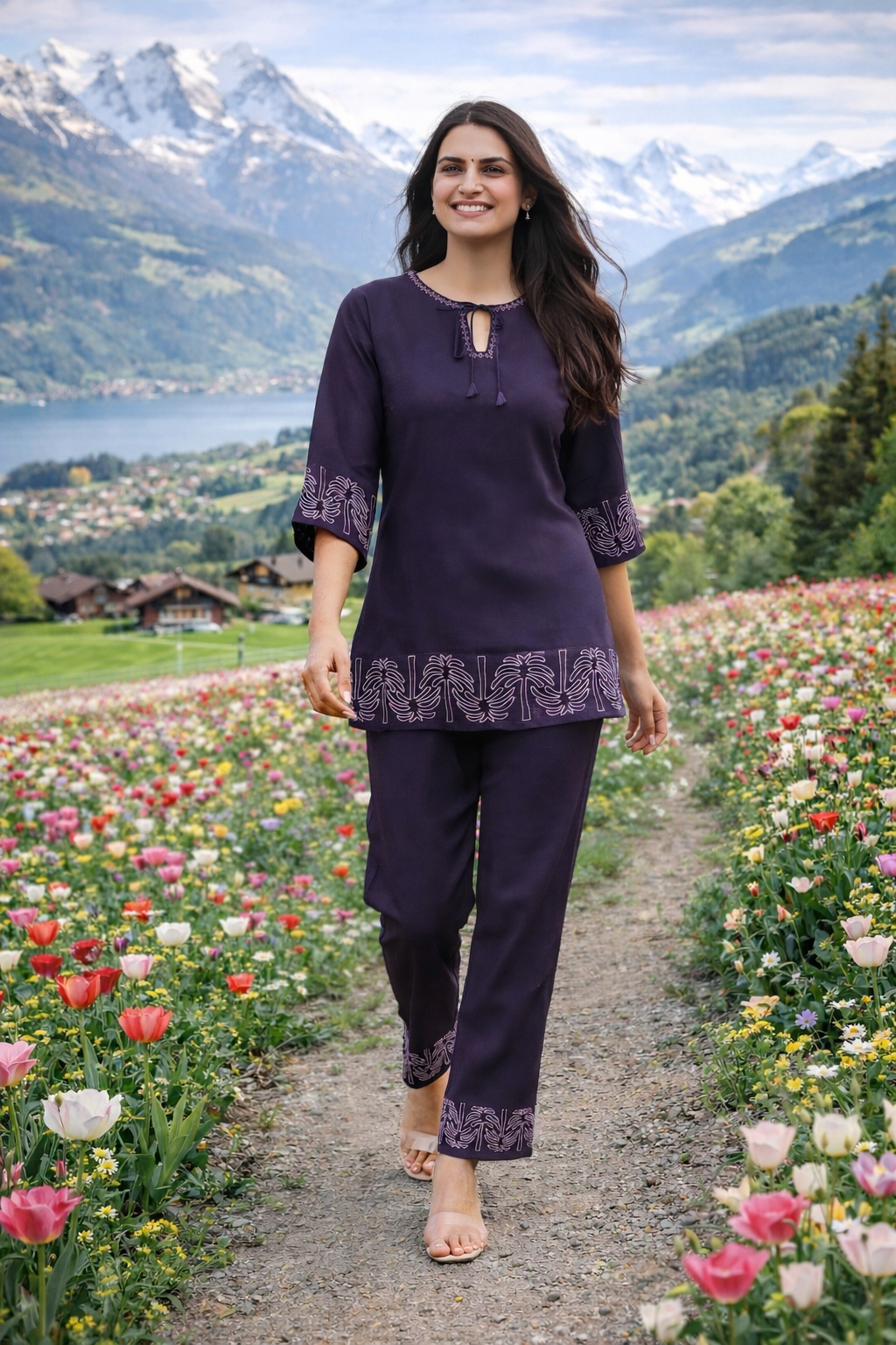 PREMIUM EMBROIDERED CO-ORD SET FOR WOMEN
