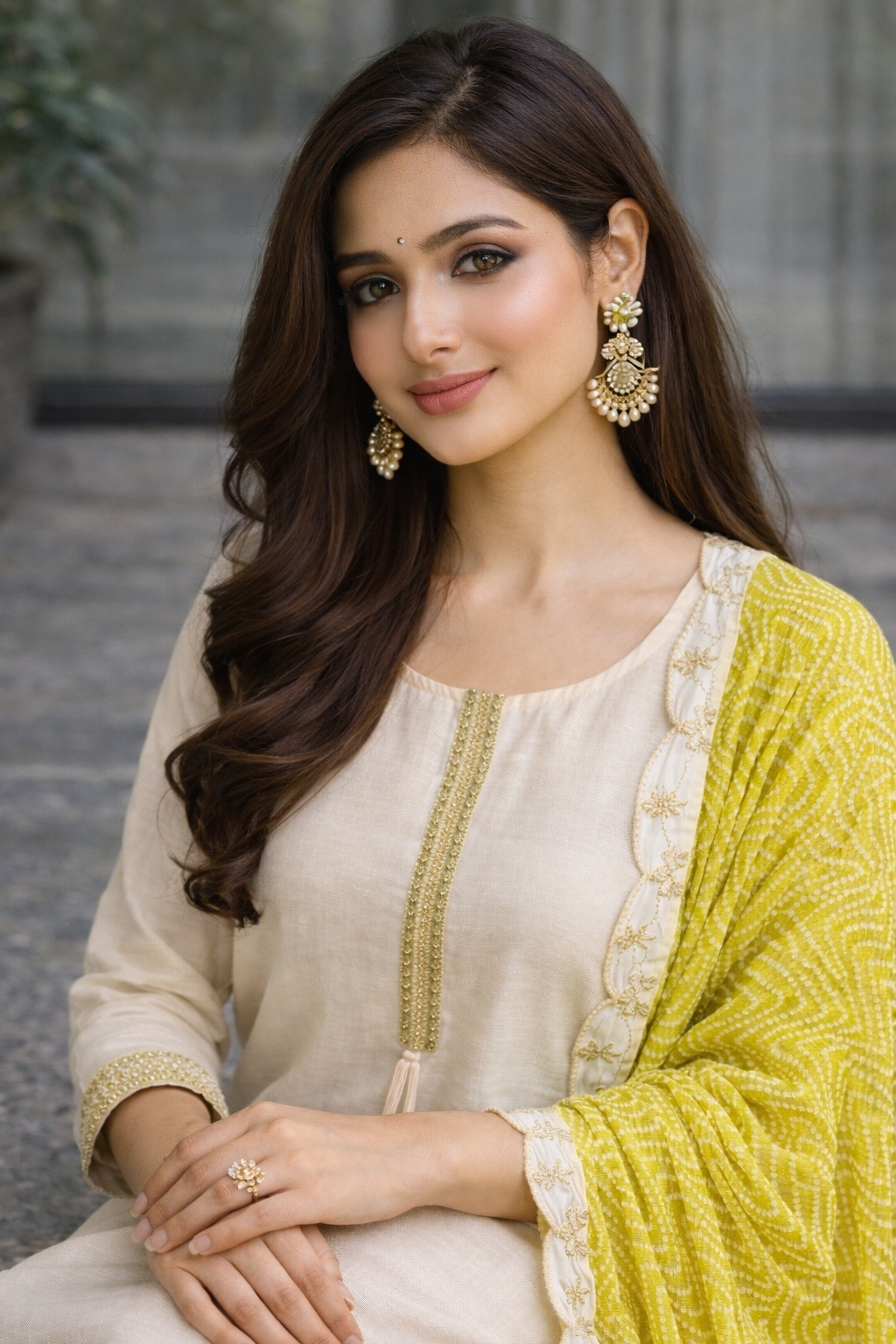 LIME JAIPURI DUPATTA MODAL SILK SUIT
